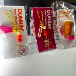 Dunkin’ Donuts  Cup Charms & Straw Topper